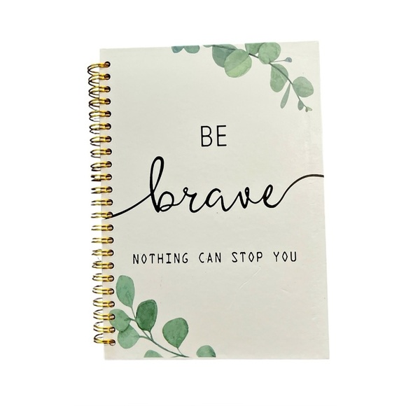 Inspirational Spiral Notebook Journal BE BRAVE NOTHING CAN STOP YOU Lined Pages - Picture 1 of 5